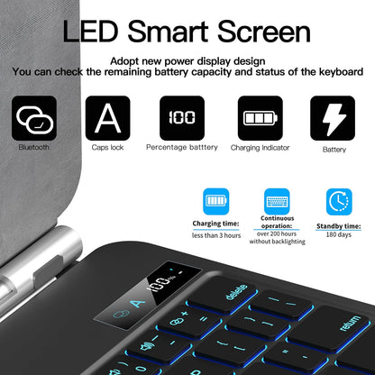 Funda de teclado para iPad Pro de 11" retroiluminación magnético