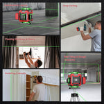 Nivel Láser WEIDDW 4D 360° Autonivelante Con Trípode
