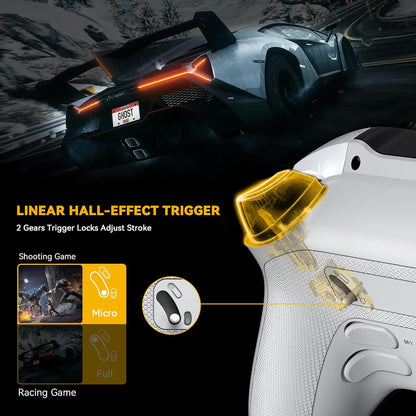 Control Gamer Inalámbrico ManbaOne Con Pantalla RGB Hall Effect 1800