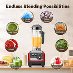 Licuadora Profesional 1800W 70Oz Sin BPA HS-206D ROJA