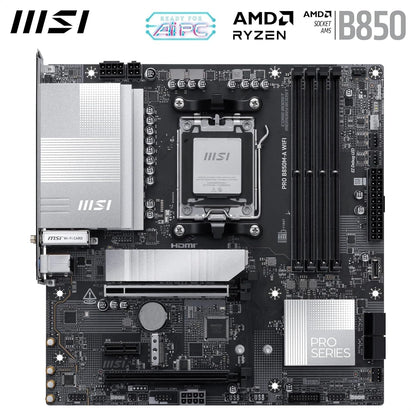 Tarjeta Madre MSI B850M-A WiFi AM5 DDR5 PCIe 5.0 Ryzen