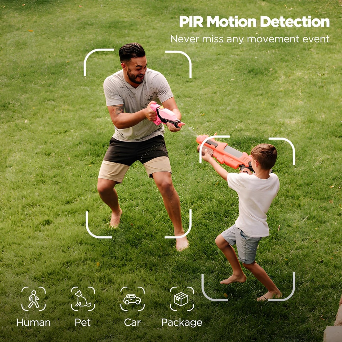 Cámara de seguridad inalámbrica, exterior, solar, WiFi (USADA).