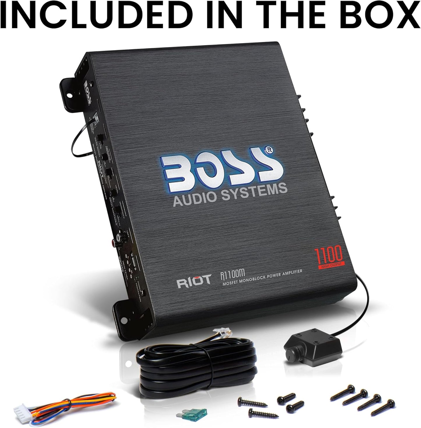 Boss Audio R1100D Amplificador Clase A/B Monoblock Riot 1100 W.