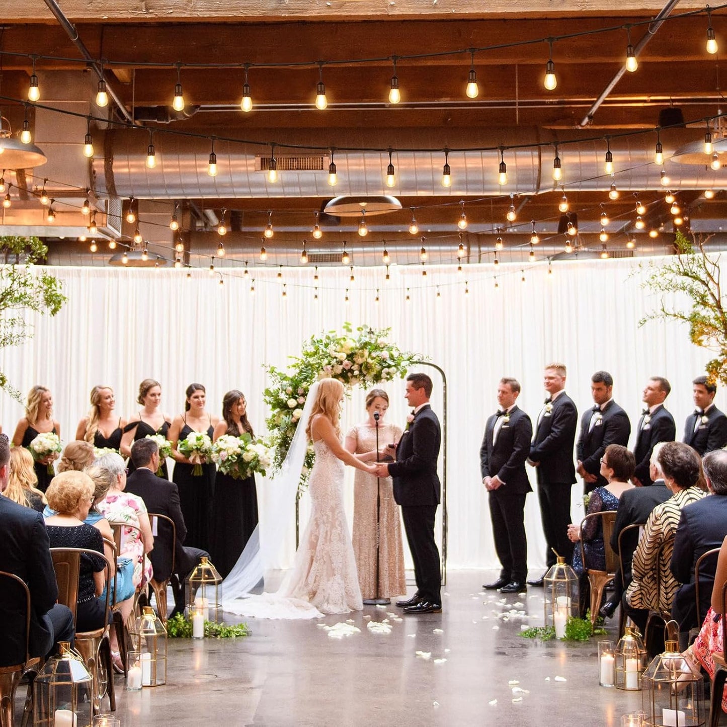 Cadena de luces para exteriores de 96 pies (2 x 48) (USADA).