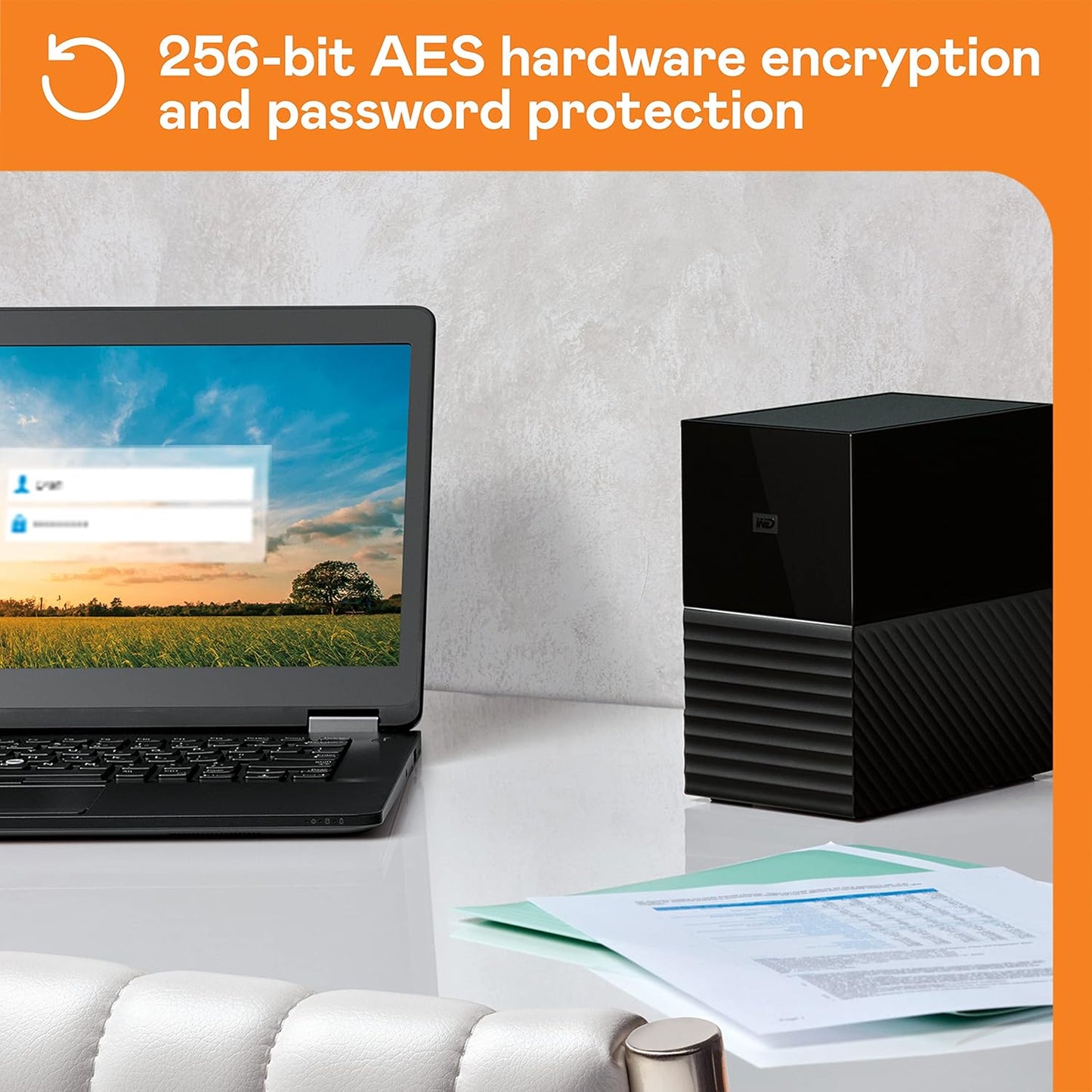 Disco duro externo, WD My Book Duo, RAID de 16TB.