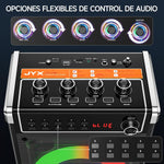 Altavoz Karaoke Bluetooth JYX-69BT con 2 Micrófonos Inalámbricos.