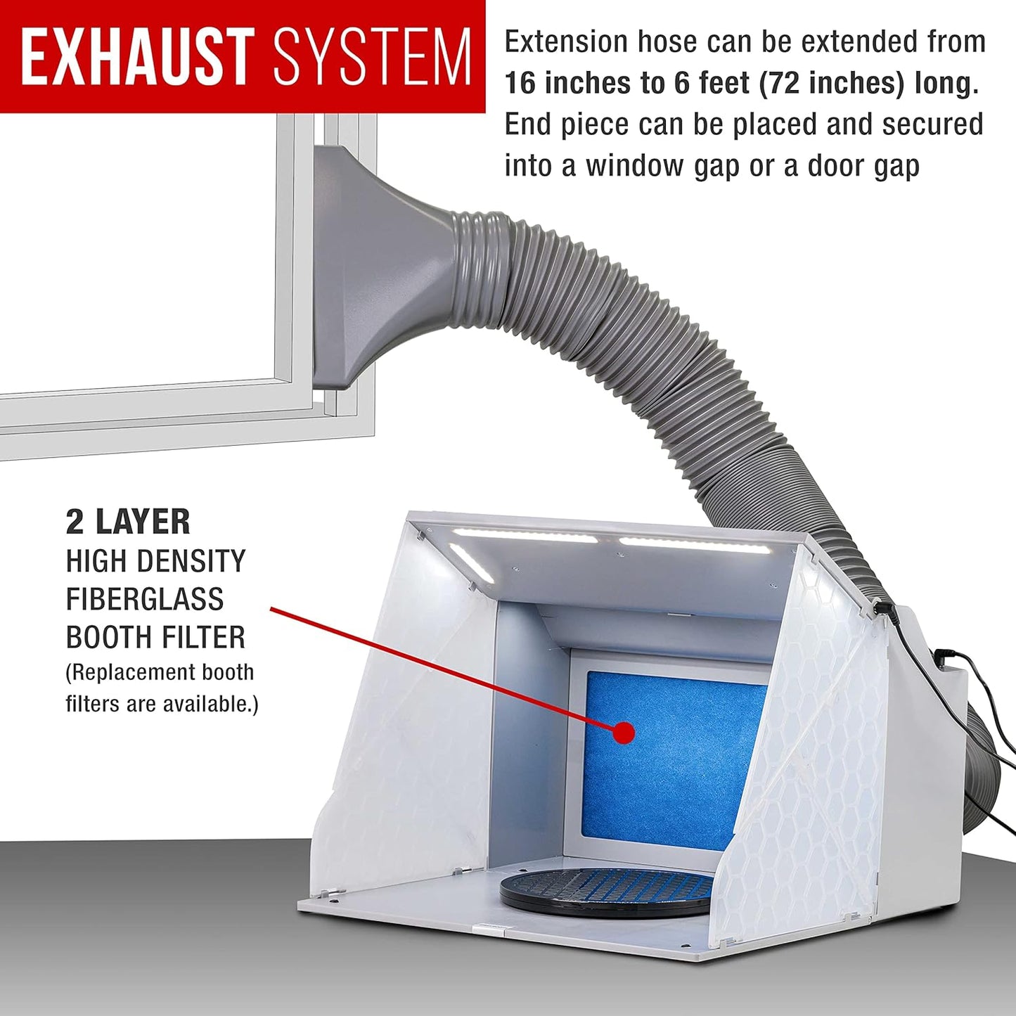 Cabina Portatil Para Pintura En Aerosol, Master Airbrush Kit.
