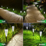 Paquete de 8 luces solares para exteriores, Domidar, para jardín.