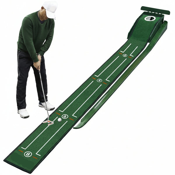 Juego de putting golf para interiores, 2,2 mts, Simulación pasto real (USADO)
