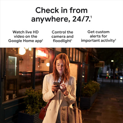 Cámara De Seguridad Con Reflector Google Nest CAM