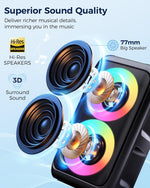 Karaoke Altavoz Bluetooth con 2 micrófonos T-08