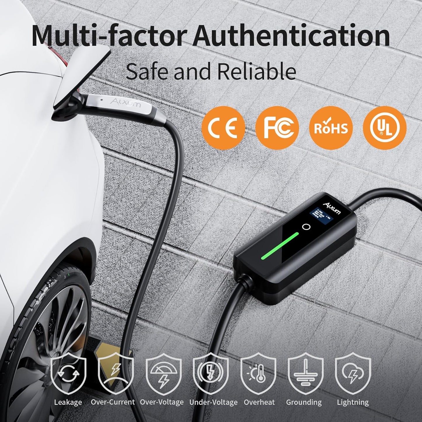 Alxum Cargador Tesla de nivel 2, portátil, enchufe NEMA 14-50.(USADO)