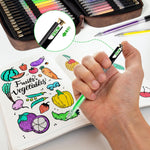 Bolígrafos de gel retráctiles, ZSCM de 100 colores, punta fina 0.039 in.