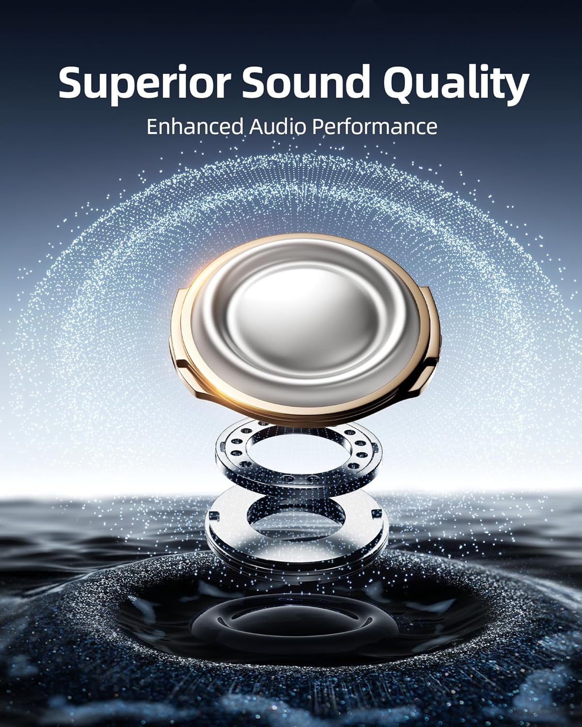 Auriculares Bluetooth HOAIYO VIMI G02 Android e iOS blanco