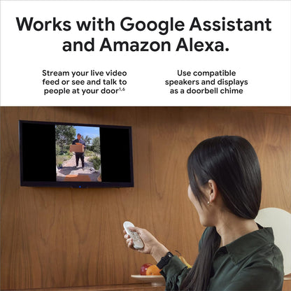 Timbre Google Nest con cable, Cámara de Video 2 gen (USADO)