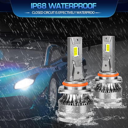 Bombillas LED para faros delanteros, H8, H9, H11, 6500K.