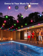 Guirnalda de luces inteligentes para exteriores Govee H7015, 48FT.