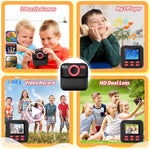 Cámara de fotos instantánea para niños color negro