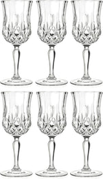 Juego de 12 copas de cristal cortado, para vino de 7.75 oz.(DETALLE)