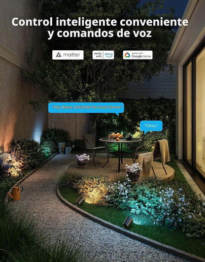 Focos para exteriores Govee H3200, iluminación de paisaje, IP67