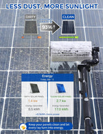 Kit de cepillo de limpieza de paneles solares eléctrico, (USADO)