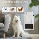 Eillion Puerta Para Mascotas Grande L Con Marco De Aluminio