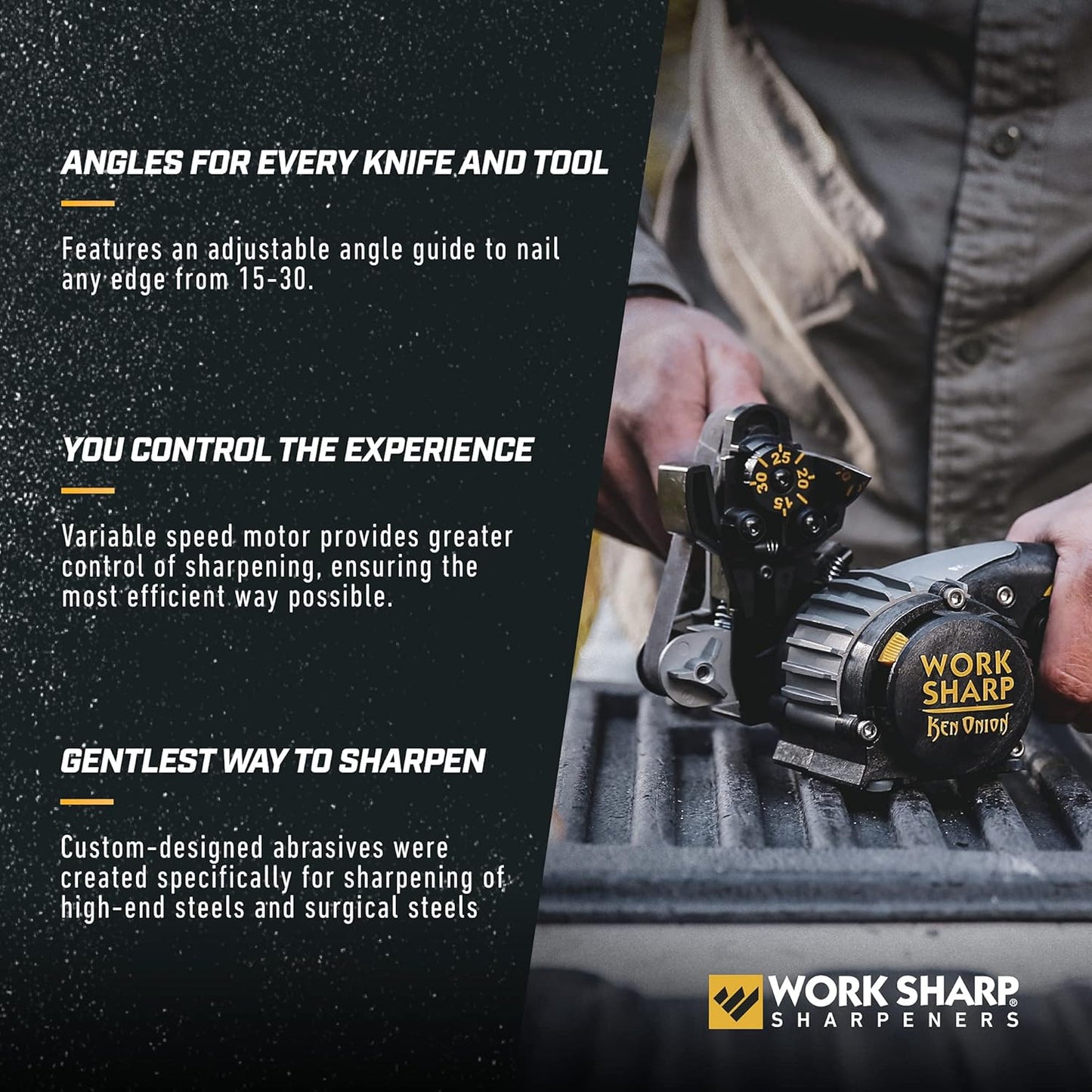 Sistema de afilado de cuchillos, ajustable, Work Sharp Ken Onion.