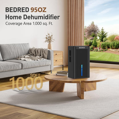 Deshumidificador portátil con luz ambiental de colores para dormitorio o sótano — vista 3