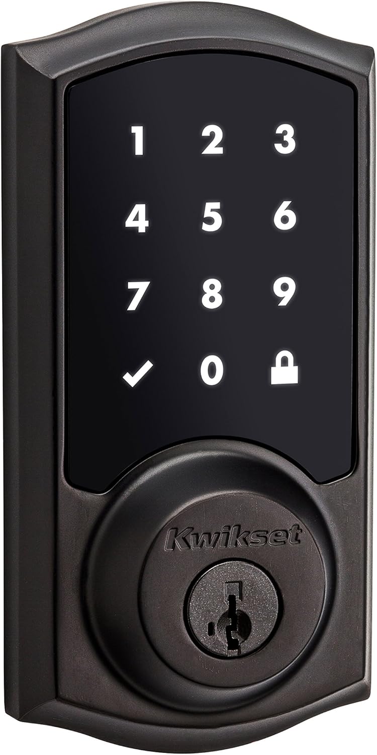 Cerradura con pantalla táctil y con seguridad electrónica Kwikset Smartcode 915