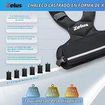 Chaleco con peso ZELUS negro ajustable con pesas de arena de hierro — vista 3