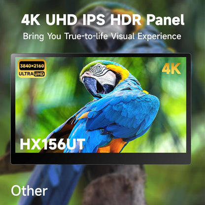 Monitor portátil Tanxjia HX156UT, 15.6", visualización táctil OLED 4K.