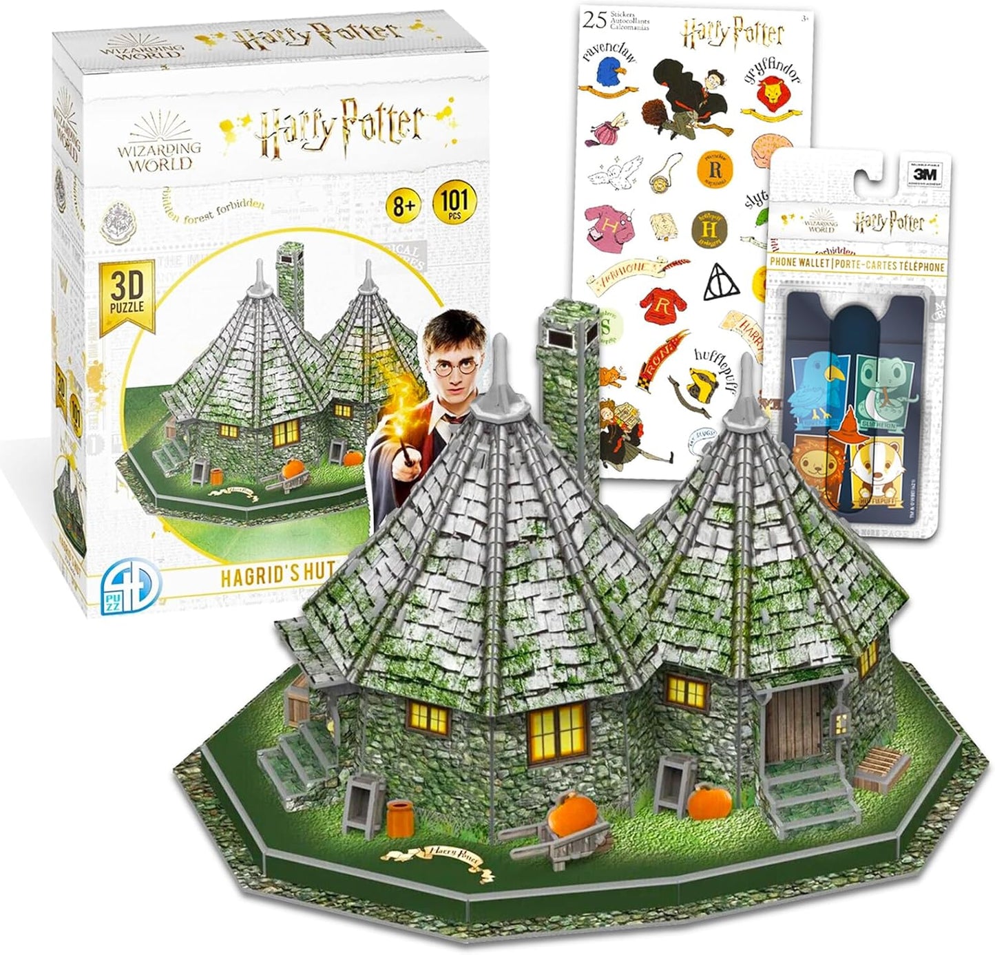 Rompecabezas 3D de Harry Potter, Hagrid's Hut, Wizarding World.
