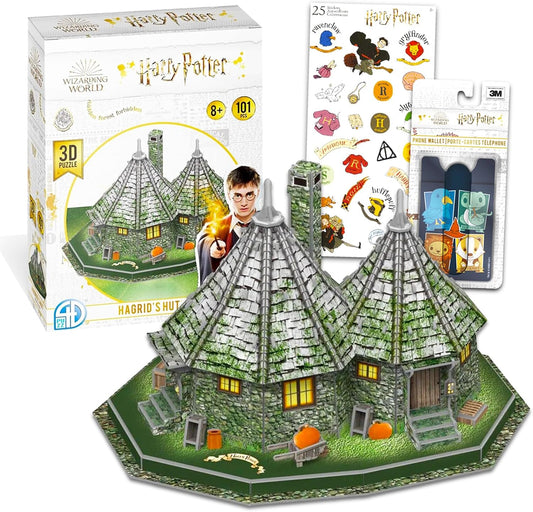 Rompecabezas 3D de Harry Potter, Hagrid's Hut, Wizarding World.