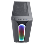 Gabinete Eagle Warrior Loop RGB, Cristal Templado, ATX, Micro ATX