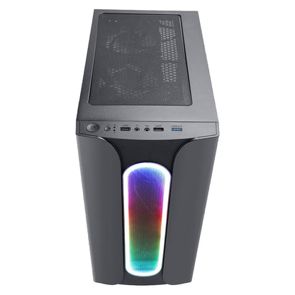 Gabinete Eagle Warrior Loop RGB, Cristal Templado, ATX, Micro ATX