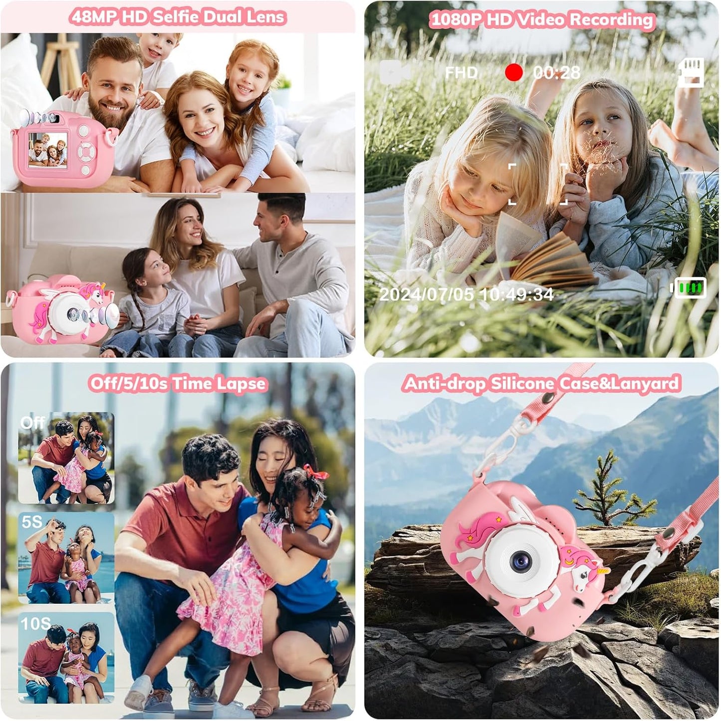 Cámara para niños pequeños juguetes para niñas.