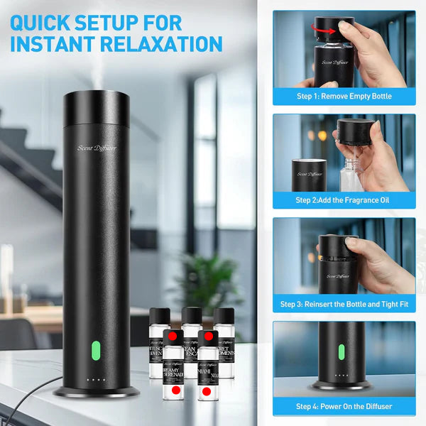 Difusor de aromas, Scentdinbor, con aceites escenciales, (USADO).