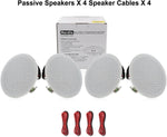 Altavoces empotrables para techo o pared, Herdio HSC-628, de 6.5".
