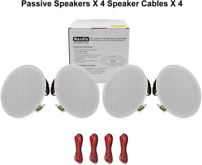 Altavoces empotrables para techo o pared, Herdio HSC-628, de 6.5".
