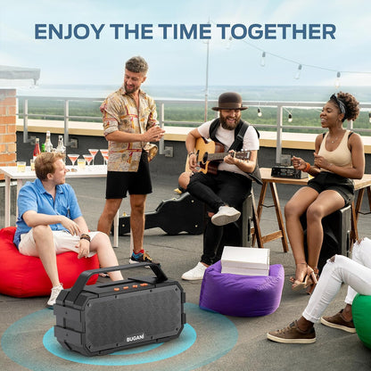 Altavoz Bugani M90, Bluetooth de 40W, Impermeable IPX6, Sonido stereo