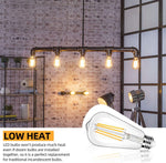Paquete de 12 bombillas LED Edison ST58 vintage de 7W, 3000LMN.