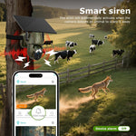 Cámaras de vigilancia 4G LTE, sin WiFi, alimentación solar 360°View