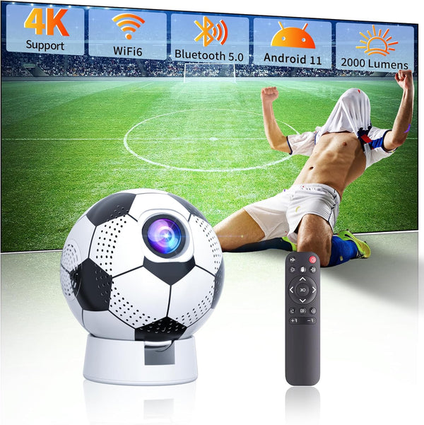 Proyector con WiFi y Bluetooth,Android 11.