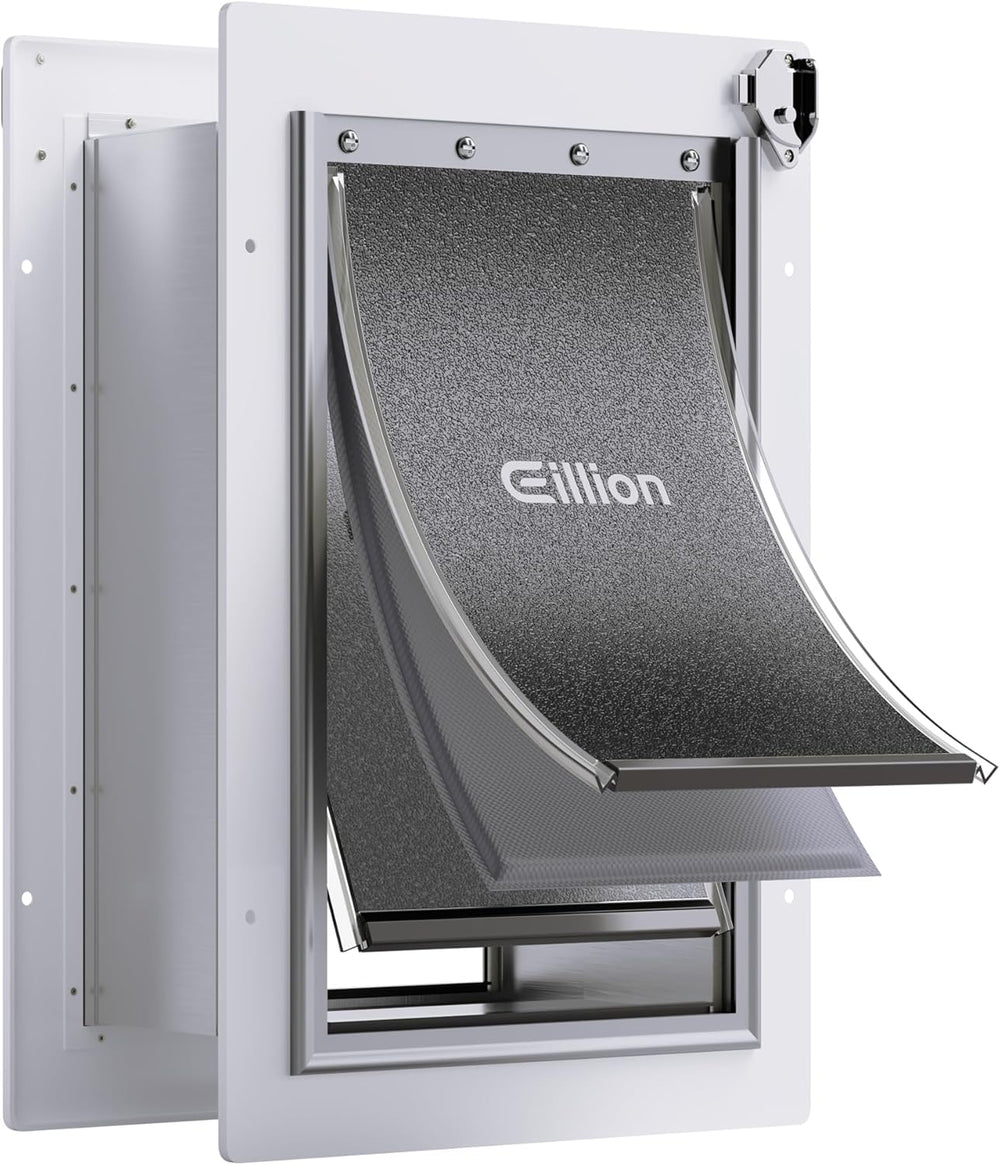 Puerta Para Perro Con Tunel Metalica 18kg Pared 3 Hojas EILLION Mediana