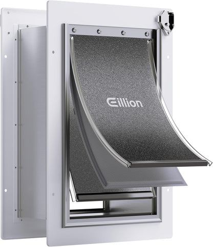 Puerta Para Perro Con Tunel Metalica 18kg Pared 3 Hojas EILLION Mediana