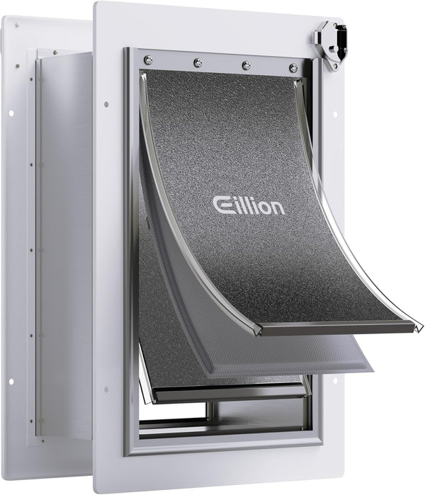Puerta Para Perro Con Tunel Metalica 18kg Pared 3 Hojas EILLION Mediana