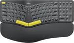 Nulea Teclado ergonómico inalámbrico, USB-C, retroiluminado.