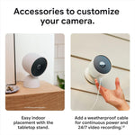 Google Nest CAM para exteriores o interiores, 2 PZA CAJA ABIERTA