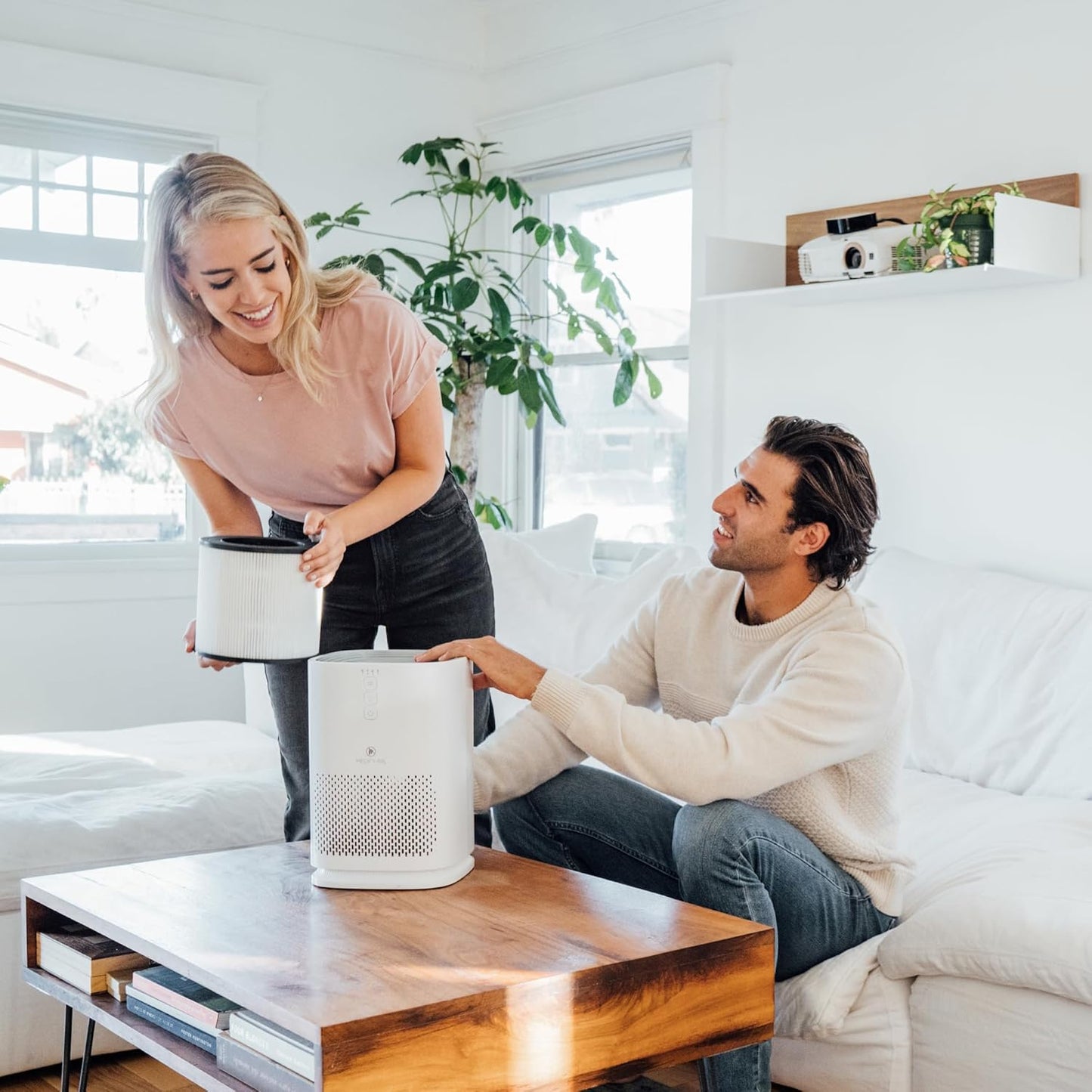 Purificador de aire con filtro True HEPA H13, Medify Air MA-14.