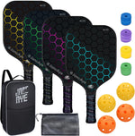 Juego De 4 Raquetas Con Bolas Y Bolsa JoncAye